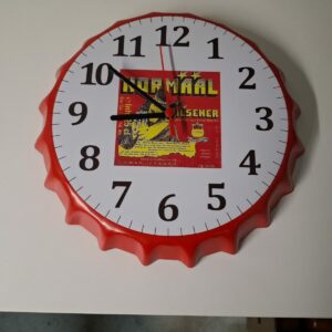 Klok 30 cm normaal rood