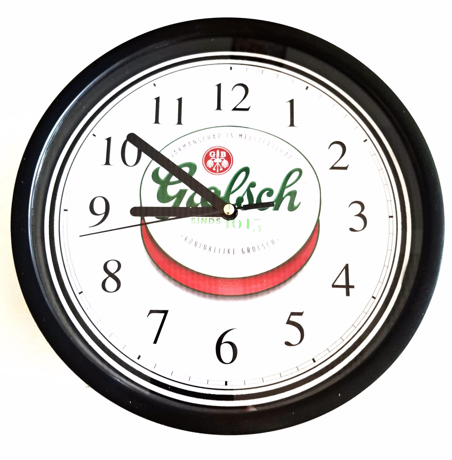 Grolsch Wandklok 22 cm – Bier Klok voor Mancave 1 Grolsch Wandklok