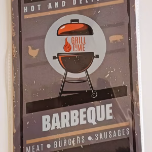 Metalen bord Hot and Delicious