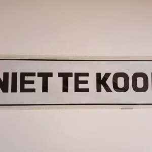 Niet te koop