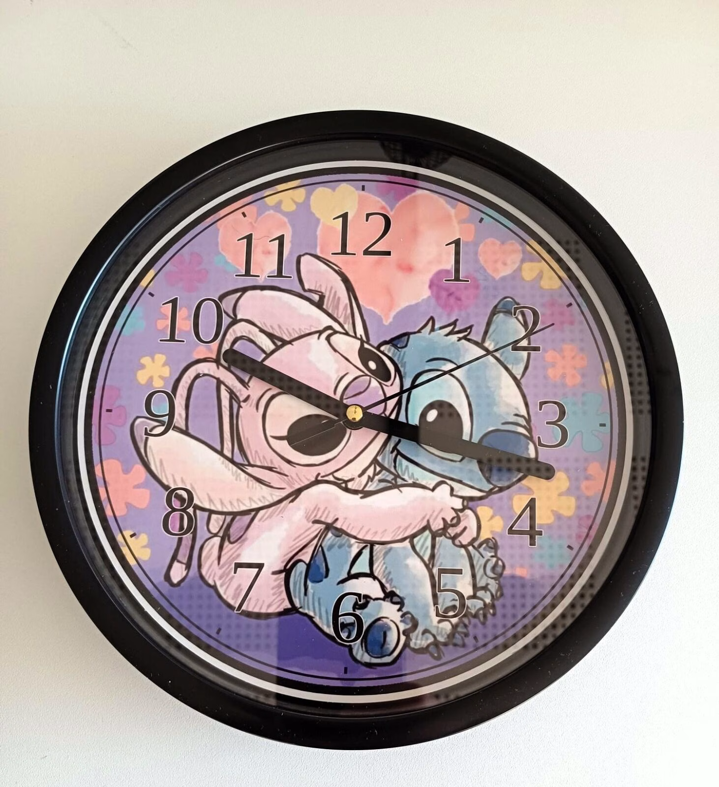 Stitch Wandklok 22 cm – Disney Klok Kinderkamer 1 Stitch Wandklok