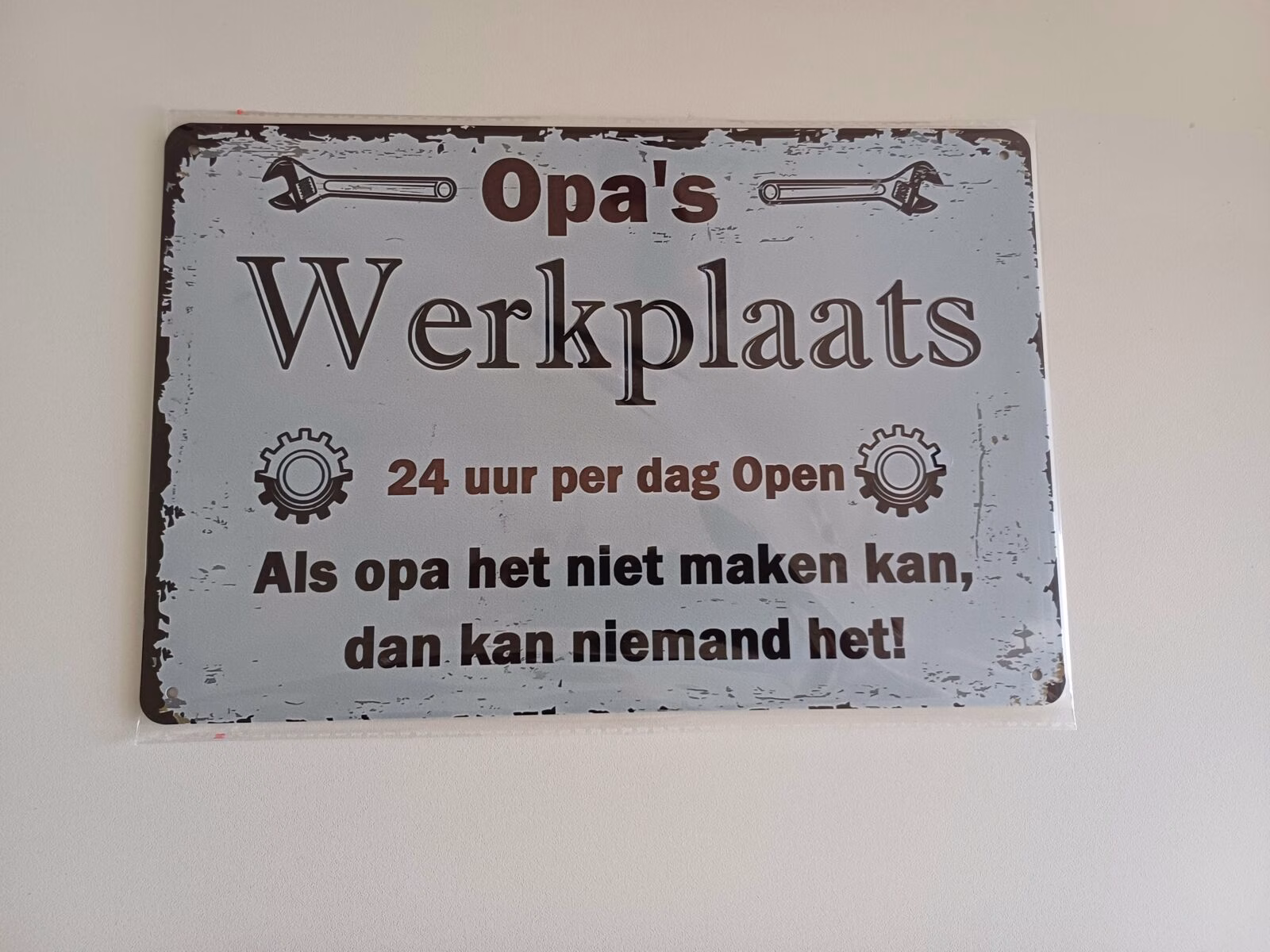 Opa s werkplaats 24 uur per dag open 1 Opa s werkplaats 24 uur per dag open