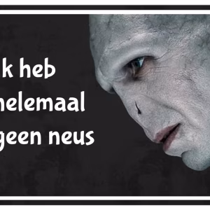 Geen neus voldemort