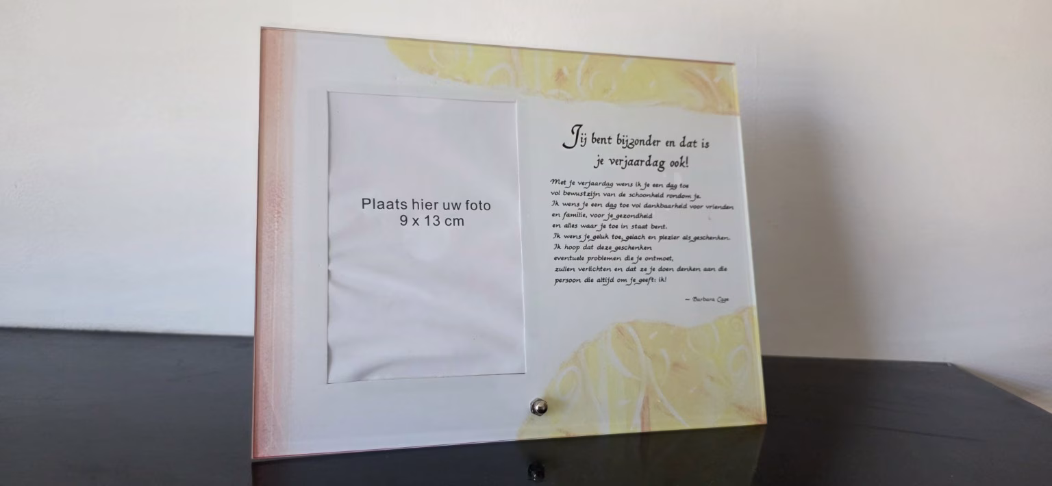 Verjaardag Fotolijst met Gedicht – Bijzonder Cadeau – 9x13 cm 1 Verjaardag fotolijst 1