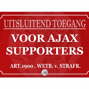 Uitsluitend toegang ajax supporters