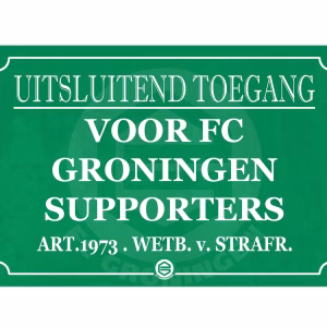 Uitsluitend toegang FC Groningen Supporters