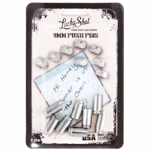 Lucky Shot 9mm Push Pins Brass