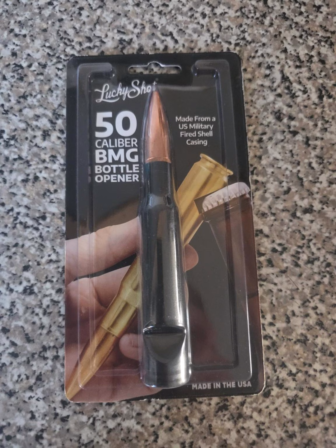 Lucky Shot .50 Cal BMG Flesopener – Echte Kogelhuls 2 Lucky Shot .50 Cal BMG Flesopener – Echte Kogelhuls - Afbeelding 2